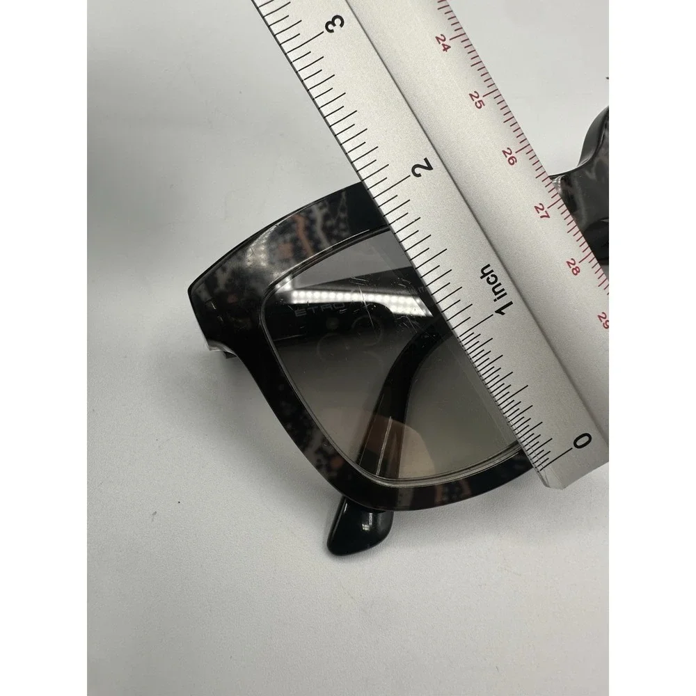 ETRO ET651S Sunglasses Black Print 050 Designer Eyewear 50-22-140